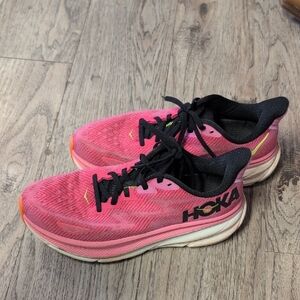 Hoka Women's Vibrant Pink Athletic Shoes